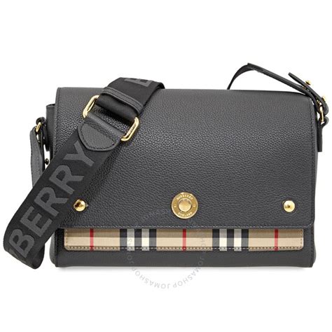 burberry 8021110|Burberry Leather and Vintage Check Note Crossbody Bag.